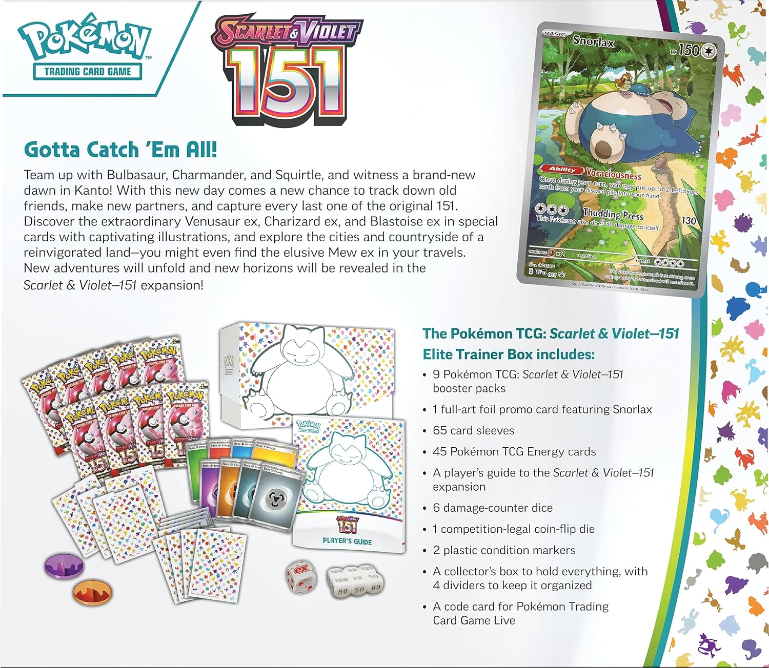 Pokemon Trading Card Games Scarlet & Violet 3.5 151 Elite Trainer Box 9 Booster Packs Included - image 3 of 3