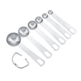 thumbnail image 4 of Juego de cucharas medidoras para condimentos, 6 piezas/juego, cucharas medidoras de café de acero inoxidable, cucharas medidoras, integración perfecta, 4 of 11