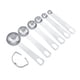 thumbnail image 4 of Juego de cucharas medidoras para condimentos, 6 piezas/juego, cucharas medidoras de café de acero inoxidable, cucharas medidoras, integración perfecta, 4 of 11