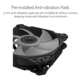 thumbnail image 3 of ASUS TUF Gaming TF120 ARGB Chassis Fan 3 Pack 3Pin Customizable LEDs, Advanced Fluid Dynamic Bearing, 120mm PWM Control, Anti-Vibration Pads, Double-Layer LED Array for, 3 of 9