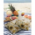 thumbnail image 3 of Pack of 2 Outdoor Pillow Covers, Cool Sunflower Betterfly Wood Grain Pattern Waterproof Square Throw Pillowcase Cushion Decorative Pillow Covers for Couch Patio Tent, 20x20 in, 3 of 6