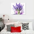 thumbnail image 4 of Nawypu Bedroom Botanical Floral Decor Bathroom Watercolor Floral Print Purple Red Canvas Wall Art Floral Picture Living Room Girls Room Kids Room Decor, 4 of 4