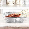 thumbnail image 4 of ACDANC 50 Pcs Baking Pan Cake Pans Cake Sheet Pan Aluminum Oblong Foil Pans Disposable Pan Disposable Tin Foil Box with Cover Aluminum Foil, 4 of 7