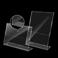 thumbnail image 4 of YLLSF 10pcs Transparent Acrylic Display Stand Desk Display Card Stand photo frame E, 4 of 10