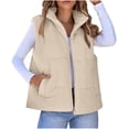 thumbnail image 1 of Puntoco Chaqueta Informal De Lana De Cordero Con Bolsillos Sólidos Para Mujer, Para Otoño E Invierno, 1 of 6
