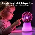 thumbnail image 5 of DAYBETTER 3.5 inch Plasma Ball, Touch Sensitive Electric Plasma Globe Lamp with 7-Color Changing Base, for Christmas, Halloween, Party, Gameday, 5 of 7