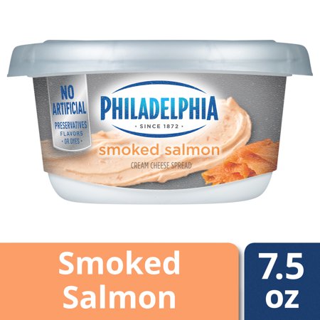 Philadelphia Smoked Salmon Cream Cheese Spread, 7.5 oz Tub  Walmart.com
