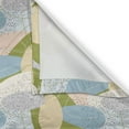 thumbnail image 6 of Ambesonne Geometric Valance & Curtain, Wavy Oval Shapes Stripes, 55"x24", Lime Green Blue Grey, 6 of 7