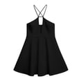 thumbnail image 4 of EYNMVR Women's Mini Dress Halter Neck Sleeveless Tie Backless Swing Flowy Beach Dresses Summer Vacation Clothes, 4 of 4