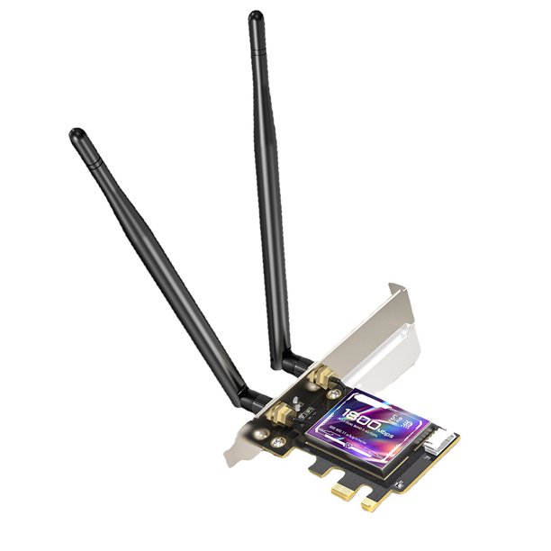 Tarjeta De Red Inalámbrica De Doble Banda Adaptador WiFi 802.11N/G/B/A/AC/AX WIFI6/Bluetooth-Compatible5.2 para Windows 10/11 Likrtyny Para estrenar