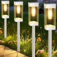 thumbnail image 1 of Luces solares para caminos Gorrzai, paquete de 8 unidades, LED, impermeables, blancas, 1 of 8