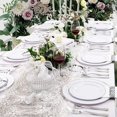 thumbnail image 6 of 350PCS Silver Plastic Dinnerware Set for 50 Guests - Silver Plastic Plates Disposable for Party Include 50 Dinner Plates,50 Dessert Plates,50 Forks,50 Knives,50 Spoons,50Cups,50 Napkins, 6 of 12