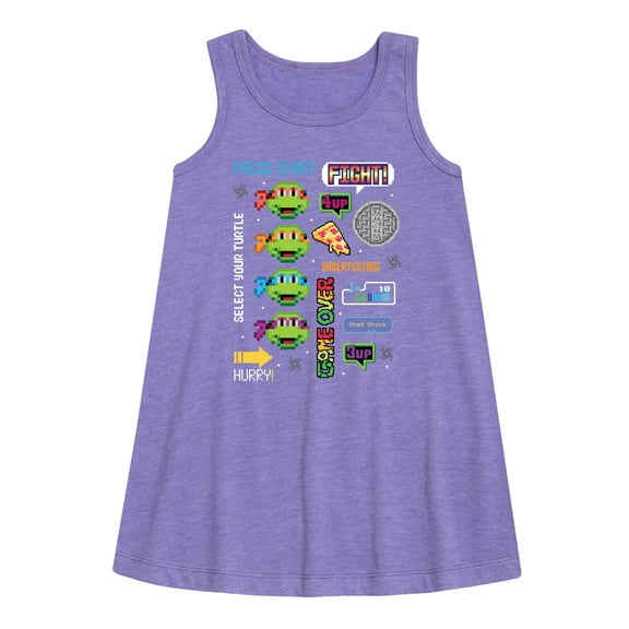 Teenage Muntant Ninja Turtle - Icon Cluster - Toddler and Youth Girls A-line Dress