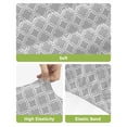 thumbnail image 4 of Grey Morocco Bar Stool Covers Set of 2, Modern Abstract Classic Geometric Textured Stretch Washable Bar Chair Covers with Backs, Removable Pub Counter Height Chair Cover for Kitchen Dining Room Cafe, 4 of 7