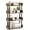 4-Tier, variant on Favory 3-Tier Bookshelf, Freestanding Black Bookcase with Anti-Tipping Kit, Open Storage Organizer, Standing Display Rack Shelving Unit, 3 Shelf Bookcase for Living Room Bedroom Study