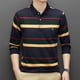 thumbnail image 4 of Blusa y camisa de manga larga con cuello vuelto para hombre, informal, con estampado de botones y bolsillo, de poliéster, 4 of 9