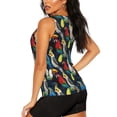 thumbnail image 3 of Easygdp Parrot Women's Workout Tank Top, Running Top, Hiking Shirt, Quick-Dry for Running, Yoga, Hiking - Medium, 3 of 9
