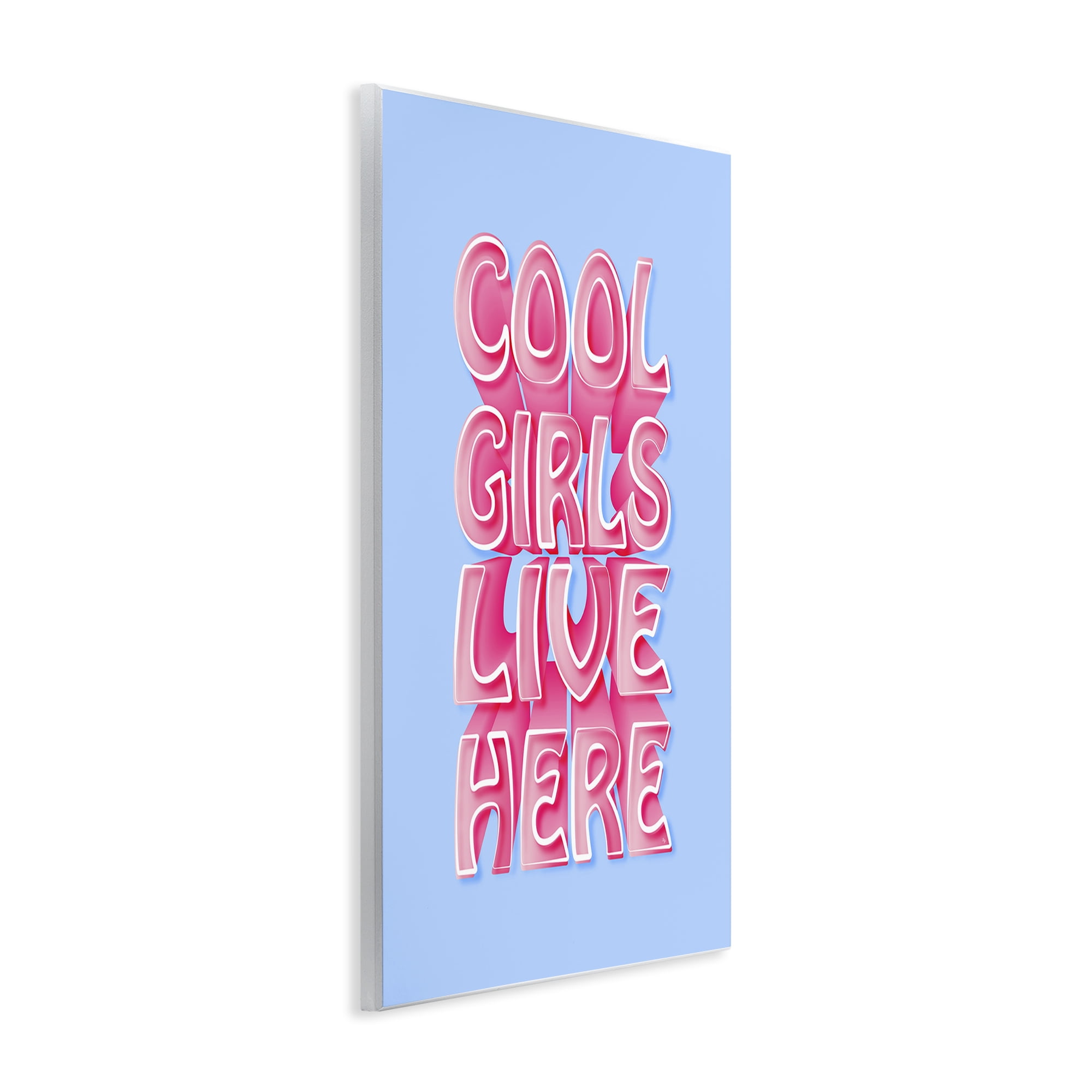 Stupell Industries Cool Girls Live Here Typography Painting Unframed Art Print Wall Art, 10 x 15