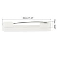 thumbnail image 2 of Uxcell 100Pcs Safety Bar Pins 36mm Brooch Clasp Pin Backs for ID Badges Name Cards Tags DIY Craft, White, 2 of 5