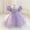 Purple, variant on NAISIBABY Girls Flower Dress, Glitter Mesh Tutu Tulle Puff Sleeve Wedding Party Pageant Princess Dress Red 4T