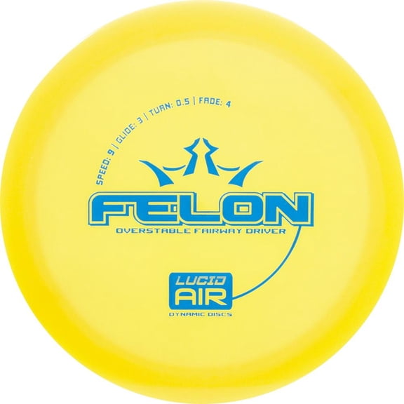 Dynamic Discs Lucid AIR Felon Fairway Driver Golf Disc [Colors may vary]