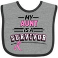 thumbnail image 3 of Inktastic My Aunt is a Survivor Breast Cancer Awareness Boys or Girls Baby Bib, 3 of 4
