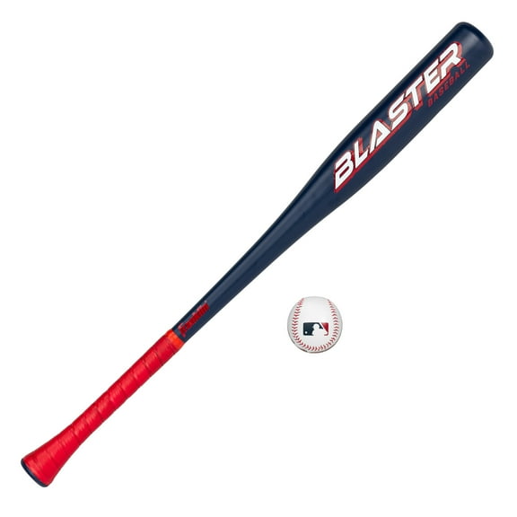 Franklin Sports Blaster Plastic Baseball Bat   Ball Set - Premium Youth 32" Toy Bat   Official Stitched 70mm Lightweight Baseball - Pro-Style Bat for Kids, Teens   Adults