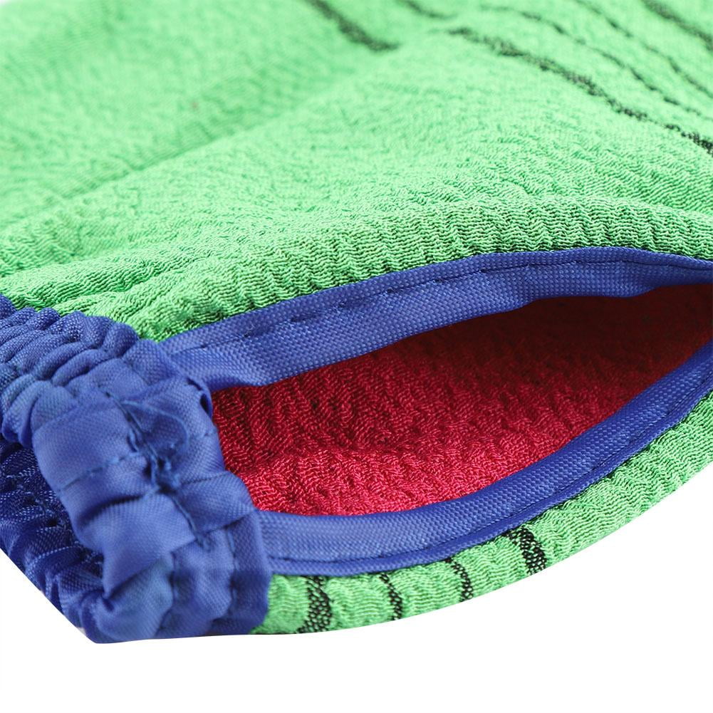 Domqga 1Pc Double Sided Body Exfoliating Glove Mitt Bath Shower