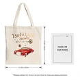 thumbnail image 3 of Stylish Canvas Tote Bag with Vibrant Orange and Pink Splash Design - Perfect for Shopping Travel and Parties, 3 of 4