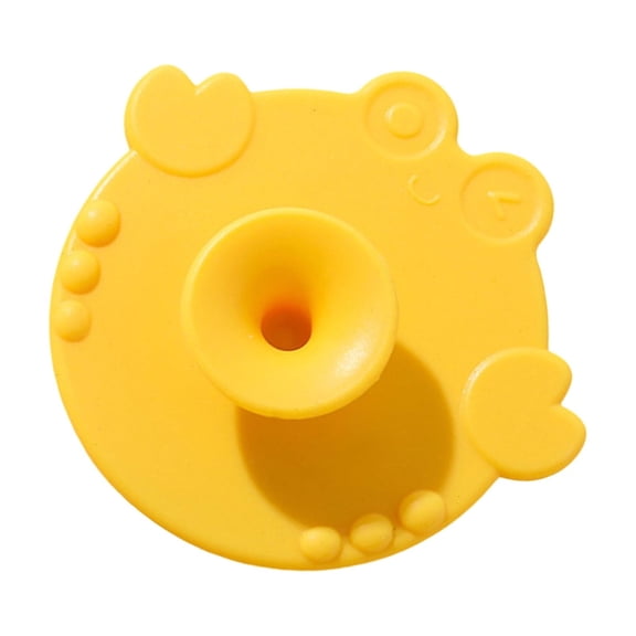 Cartoon Silicone Baby Bath Brush Gentle Massage Skin Safe Infant Cleaning Tool For Newborns Toddler