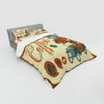 thumbnail image 3 of Ambesonne Vintage Bedding Set 3 Pcs, Truck Coffee Grinder, Twin, Cream Orange Grey, 3 of 3