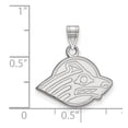 thumbnail image 2 of 925 Sterling Silver Rh-plated LogoArt University of Alaska Medium Pendant; for Adults and Teens; for Women and Men, 2 of 2