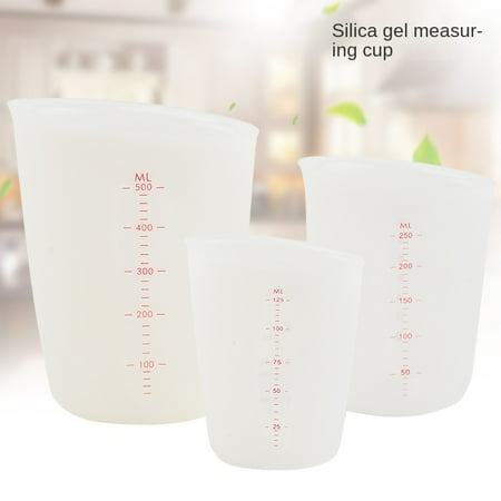 

Silicone measuring cup double scale measuring cup ml/oz kitchen baking utensils graduated cup measuring cup