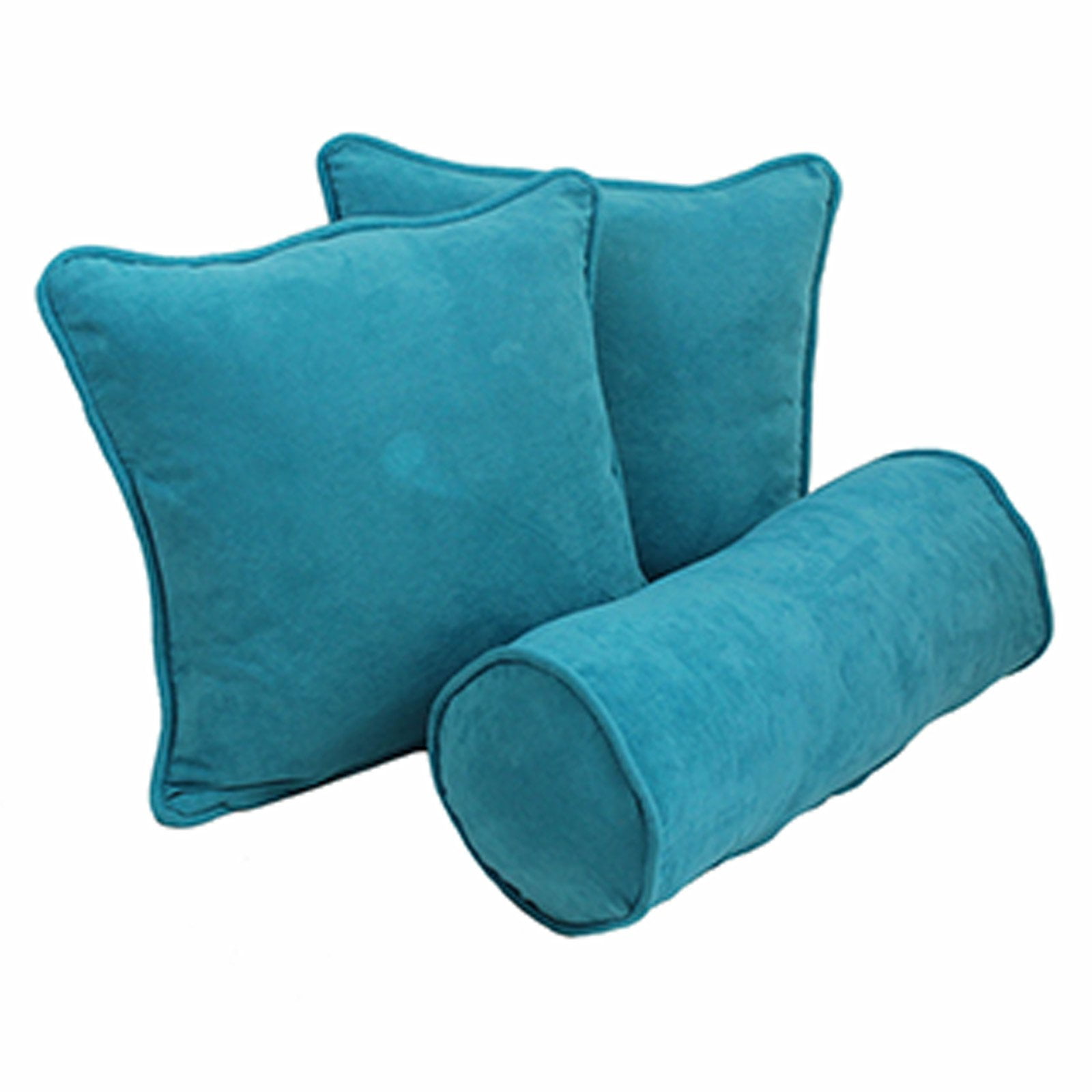 Blazing Needles 3 Piece Solid Twill Decorative Pillow Set