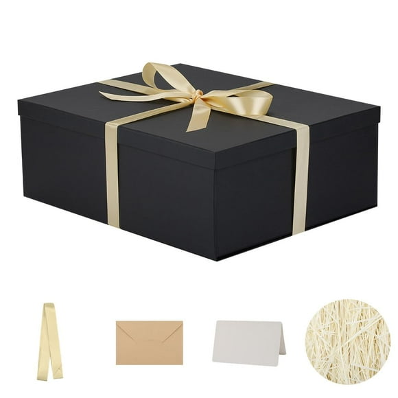 Caja de regalo OBMMIRAO extra grande de 43 x 33 x 15 cm con tapa