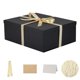 thumbnail image 1 of Caja de regalo OBMMIRAO extra grande negra con tapa de cartón de 43 x 33 x 15 cm, 1 of 7