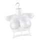 thumbnail image 2 of Maniquí colgante de torso femenino con gancho y espalda hueca para exhibir ropa. Blanco, 2 of 9