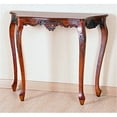 thumbnail image 1 of Mesa de pared International Caravan tallada con cuatro patas festoneadas, 1 of 3