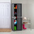 thumbnail image 3 of Sterilite Adjustable 4-Shelf Storage Cabinet With Doors, Gray | 01423V01, 3 of 8