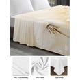 thumbnail image 6 of White Dandelion Twim Size Flat Sheet, Wrinkleproof & Fadeproof Cooling Flat Bed Sheet Only, Spring Farmhouse Pastoral Flowers Floral Breathable Soft Bedding Top Sheets 66 x 96 Inches, 6 of 8