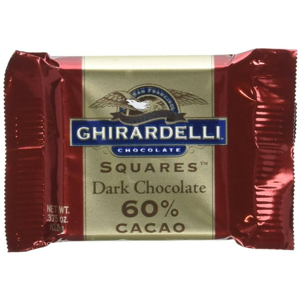 Ghirardelli Chocolate Squares, 60 Cacao Dark Chocolate, 0.375Ounce