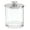 Clear/Chrome, variant on mDesign Large Plastic Bathroom Apothecary Canister Jar, 4 Pack, Clear/Rose Gold