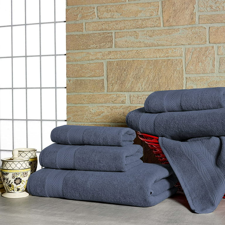 American Soft Linen Towel Set 2 Bath Towels 2 Hand Towels 2 Washcloths Super Soft and Absorbent 100% Turkish Cotton Towels for