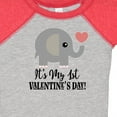 thumbnail image 4 of Inktastic 1st Valentines Day Baby Elephant Boys or Girls Baby Bodysuit, 4 of 5