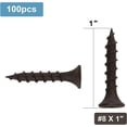 thumbnail image 2 of Tornillo para madera #8 X 1 100 Uds YONGSHENG cabeza plana acero inoxidable recubierta de fosfato negro, 2 of 5