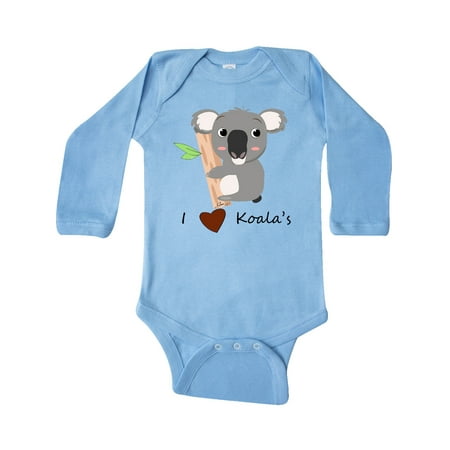 

Inktastic I heart Koalas Gift Baby Boy or Baby Girl Long Sleeve Bodysuit
