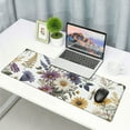 thumbnail image 6 of nygtbtfer Flowers Plants Desk Mat Cute Mouse Pad Large, XL Laptop Computer Keyboard and Mouse Mat with Stitched Edges, Big Mousepad for Women Office Decor Desk Accessories 31.5x11.8 in, 6 of 6