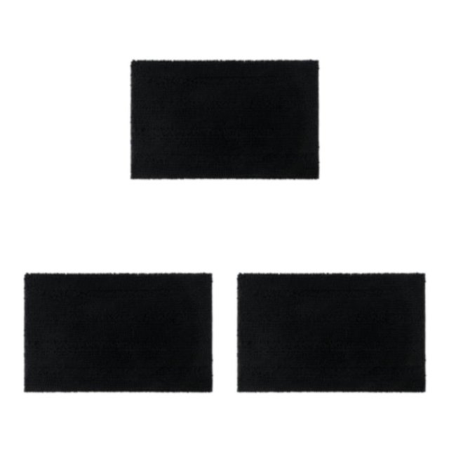 Bearachild Estera absorbente Fuerte absorción de agua Secado rápido Seguro Fácil limpieza Poliéster Chenilla Baño Negro Type1 NO1