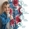 thumbnail image 3 of Blackout Kids Curtains,Pioneer Flower Floral Print Pattern Childrens Insulated Curtains Set Of 2,Bedroom Essentials,Toddler Room Decor 42"x54", 3 of 5