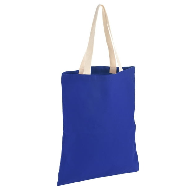 Lona Mano Bolsas 1 Paquete Reutilizable Grande Creativo Algodon Compras Bolsa para Bricolaje Proyecto Arte Artesania Decoracion Comestibles Azul Unique Bargains bolsas de supermercado reutilizables Wa...